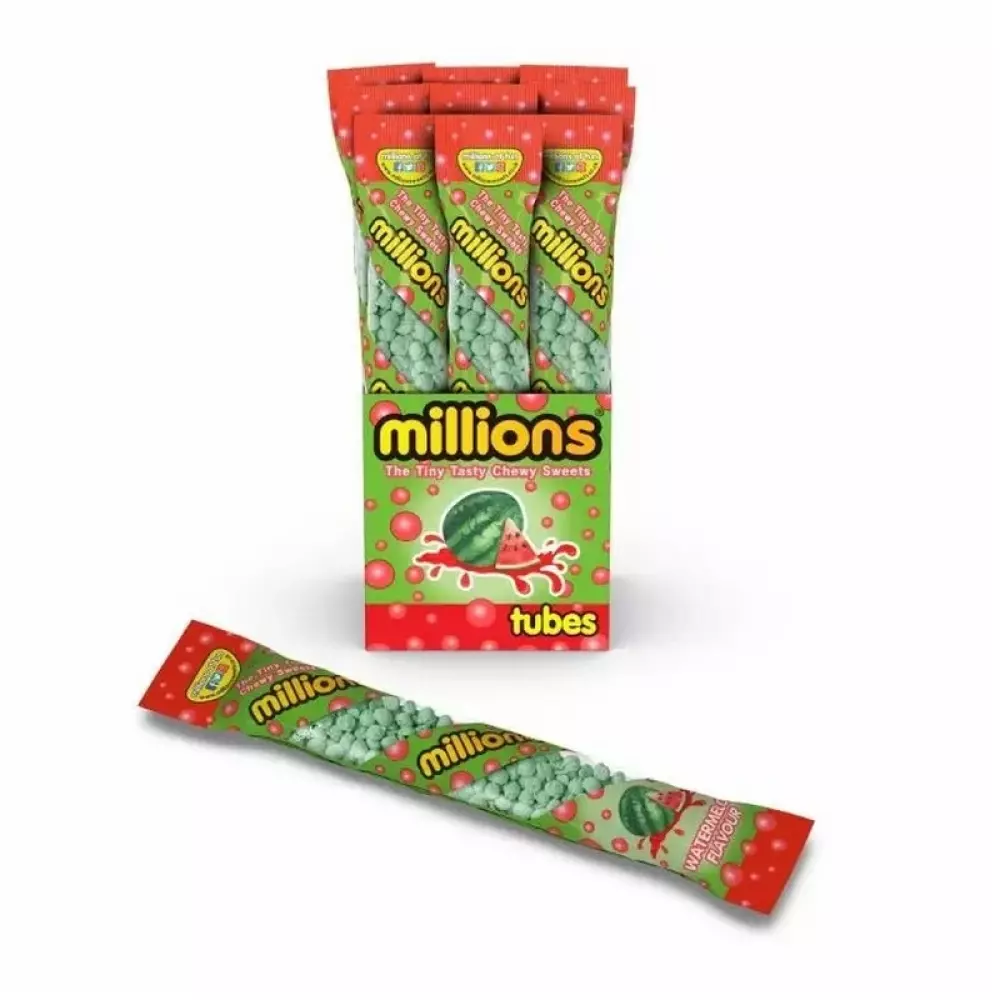 MILLIONS WATERMELON 55G, 5017375034689, 1000042149, Spise og drikke, Godteri, 312338