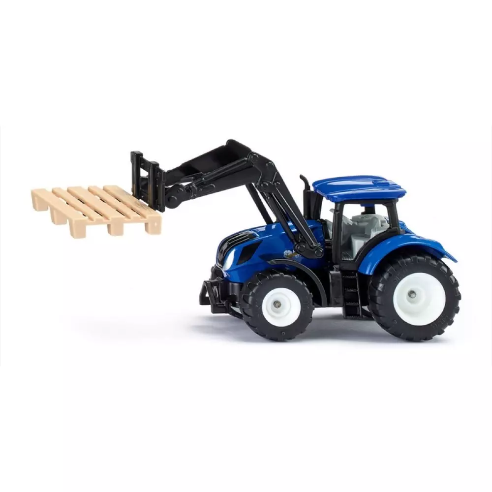 SIKU NEW HOLLAND WITH PALLET FORK, 4006874015443, 1000044399, Inneleker, Kjøretøy/biler/fjernstyrt, SIKU, 88154400