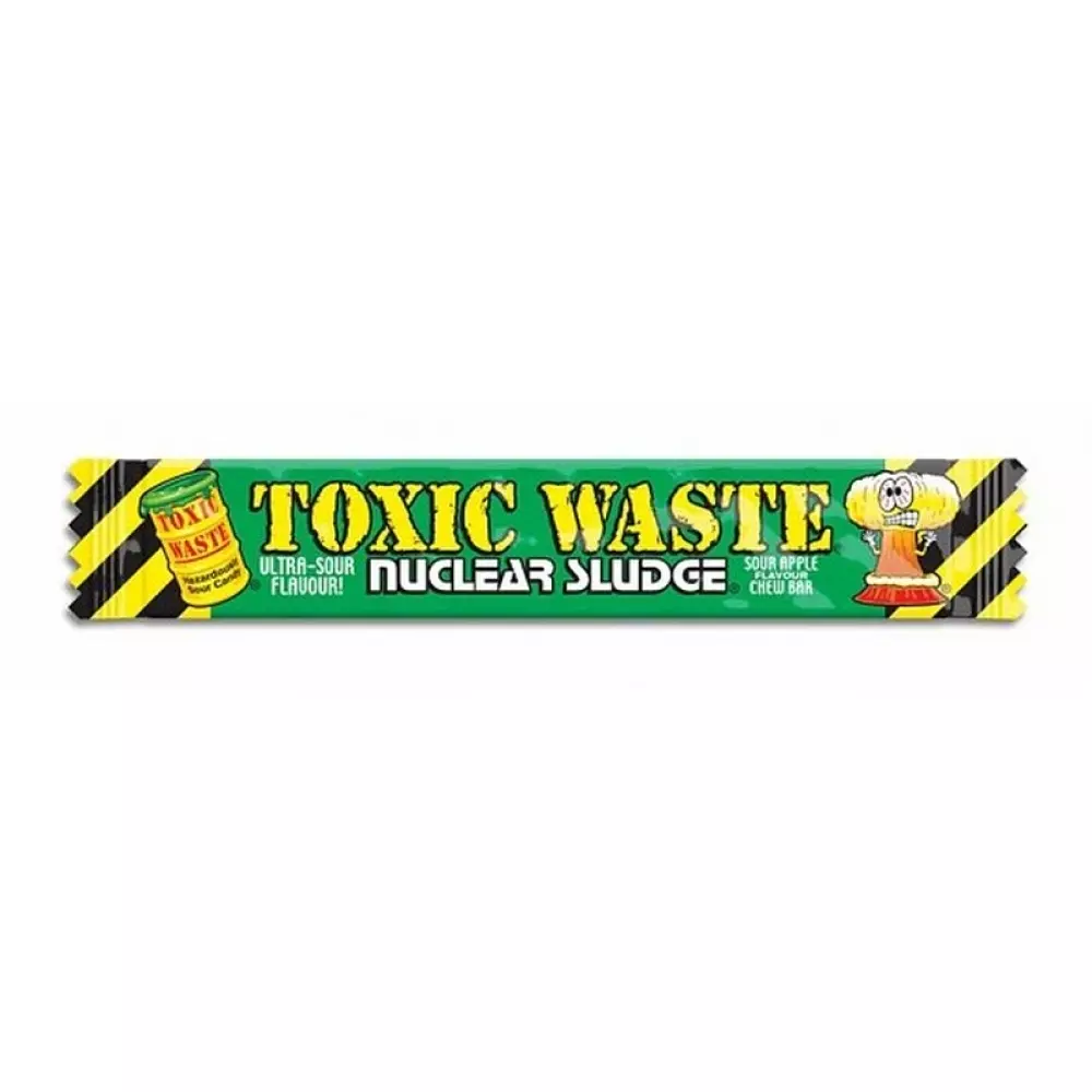 TOXIC WASTE APPLE NUCLEAR SLUDGE CHEW BA, 5060045050519, 1000044463, Spise og drikke, Godteri, 50519