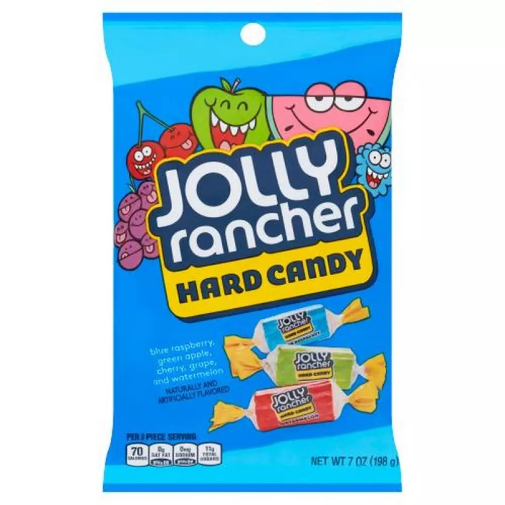 JOLLY RANCHER HARD CANDY ASS. FLAVORS PE, 10700702302, 1000046093, Spise og drikke, Godteri i pose, 450230