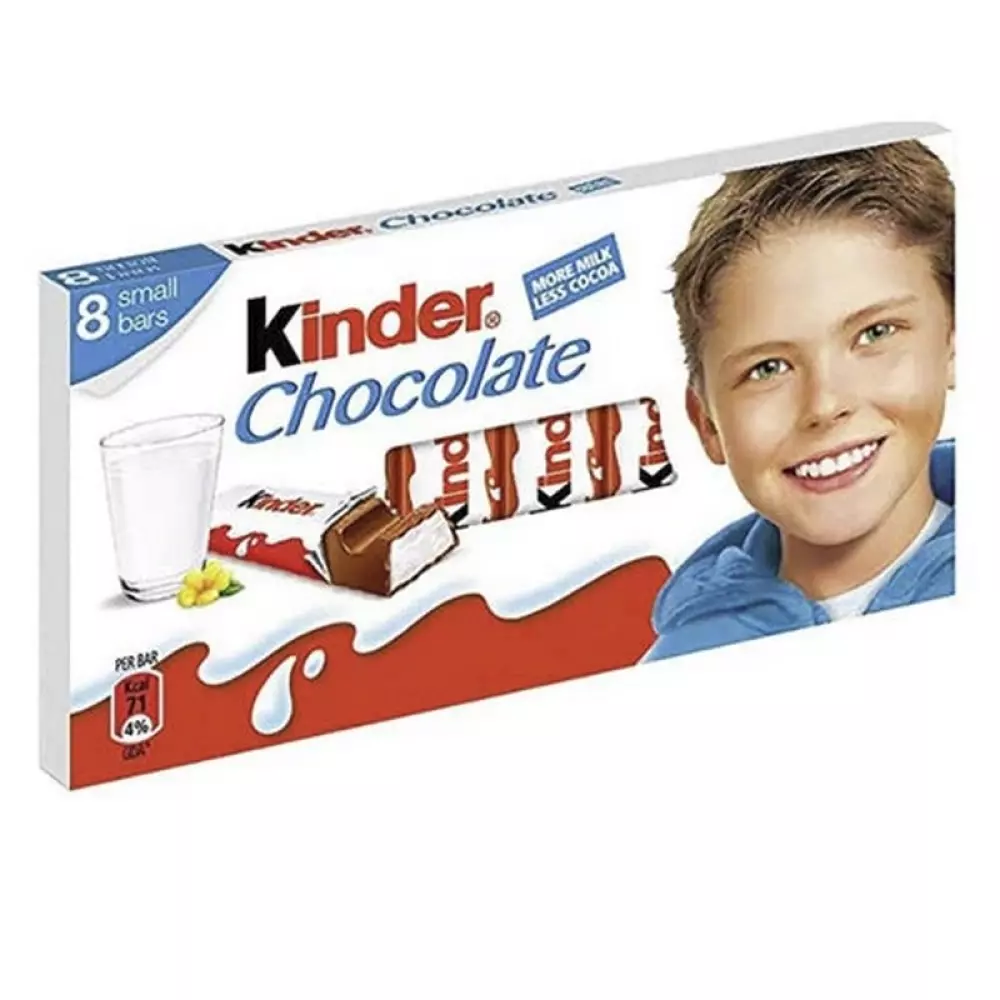 KINDER CHOC 8-PACK 101G, 80177616, 1000046399, Spise og drikke, Sjokolade, 60258