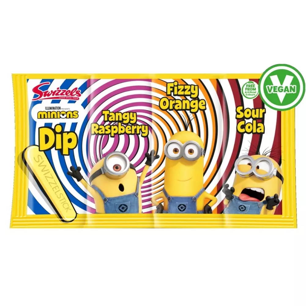 SWIZZELS MINIONS SHERBET DIP 23G, 5010478680142, 1000046403, Spise og drikke, Godteri, MINIONS, 313790