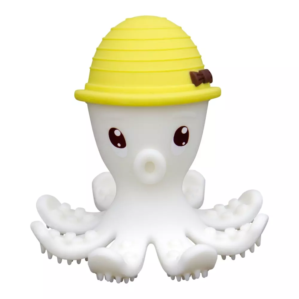 MOMBELLA OCTOPUS - GUL, 5060666870015, 1000046686, Inneleker, For de minste, MOMBELLA, MOMBELLA OLLIE THE OCTOPUS GUL, 103513, Den originale Ollie blekkspruen- fra 5+ mnd.