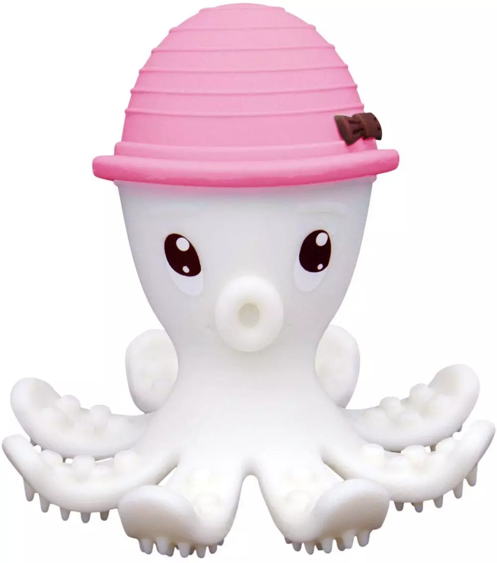 MOMBELLA OCTOPUS - ROSA, 5060666870312, 1000046690, Inneleker, For de minste, MOMBELLA, MOMBELLA OLLIE THE OCTOPUS ROSA, 103516, Den originale Ollie blekkspruen- fra 5+ mnd.