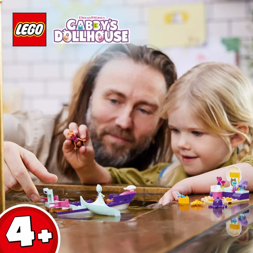 LEGO 10786 GABBY OG MERCATS SKIP OG SPA, 5702017424101, 1000046733, LEGO®, Gabbys dukkehus, 10786, LE-10786