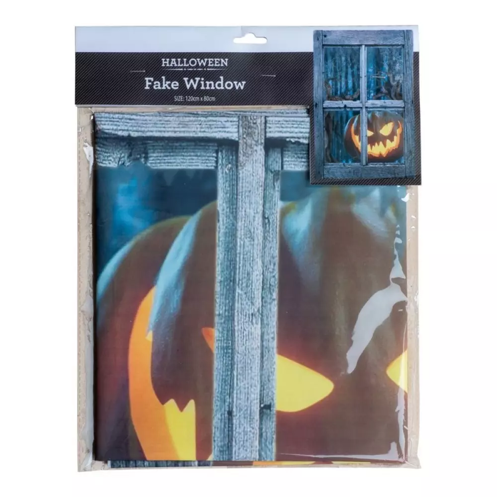 WINDOW DECOR PUMPKIN