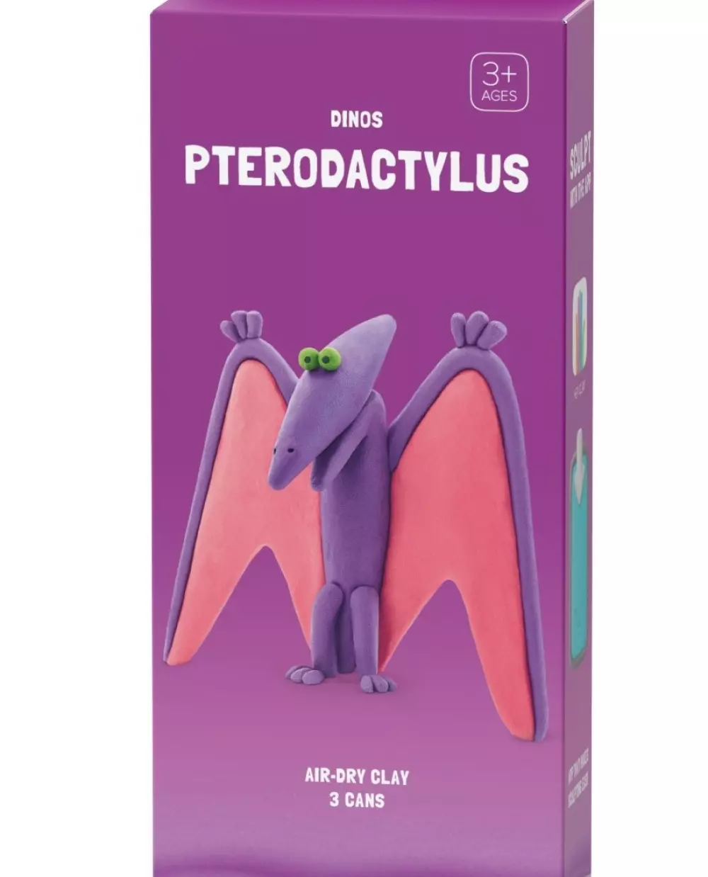 HEY CLAY - PTERODACTYLUS - 3 CANS, 4897105242123, 1000048123, Inneleker, Hobby og kreative leker, HEY CLAY, HEY CLAY PTERODACTYLUS 3 CANS, 103824, 3 bokser, inntil 5 farger