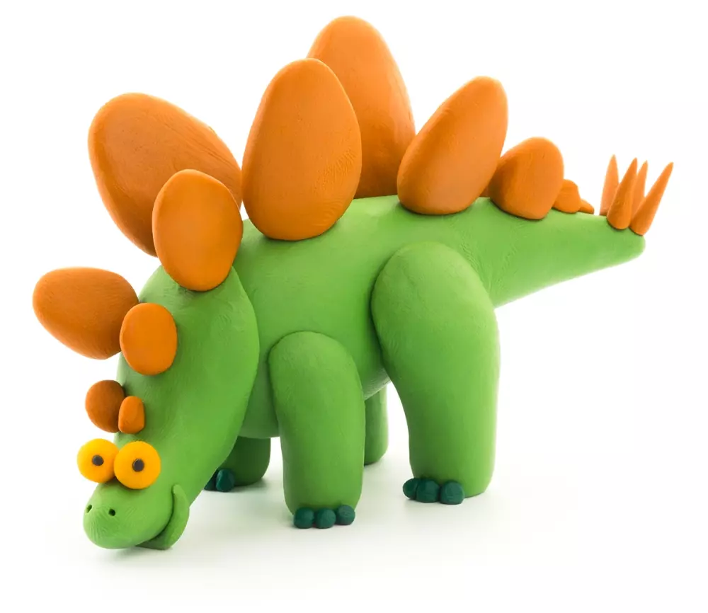 HEY CLAY - STEGOSAURUS - 3 CANS, 4897105242130, 1000048126, Inneleker, Hobby og kreative leker, HEY CLAY, HEY CLAY STEGOSAURUS 3 CANS, 103825, 3 bokser, inntil 5 farger