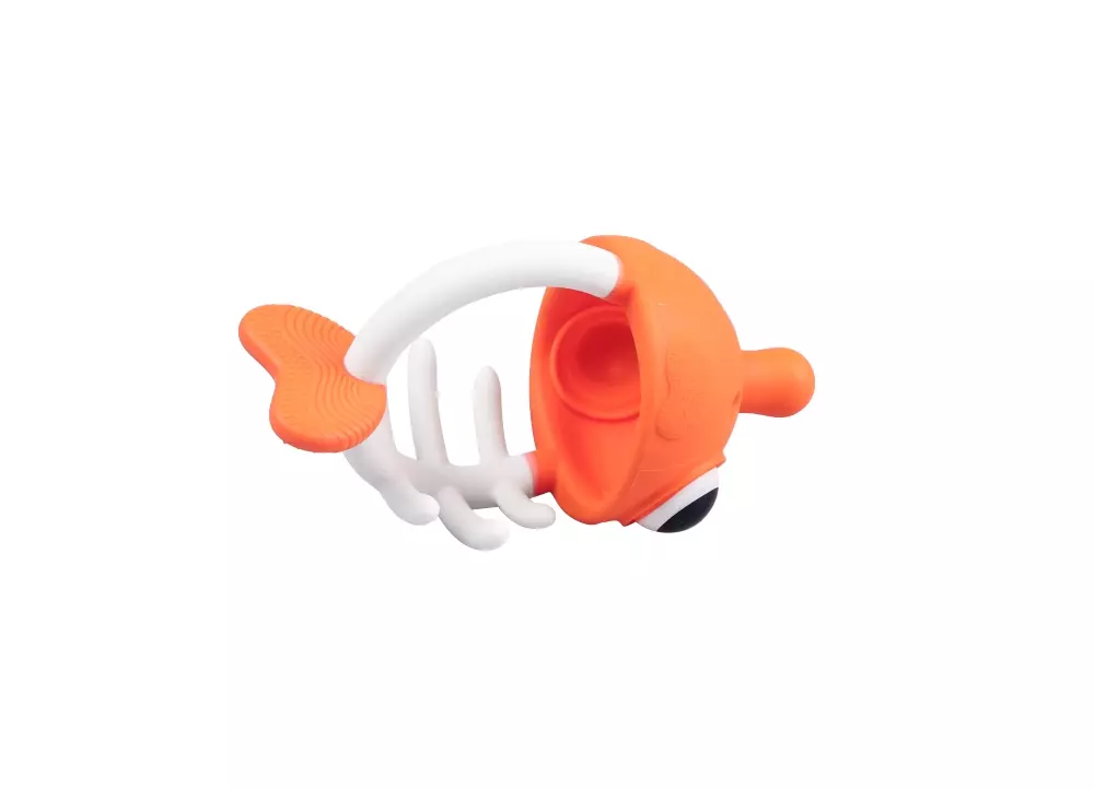 MOMBELLA CLOWNFISH BITELEKE - ORANGE, 5060666871425, 1000100251, Inneleker, For de minste, MOMBELLA, 104021, Pop Fidget Teether Toy. Fra 3 mnd.