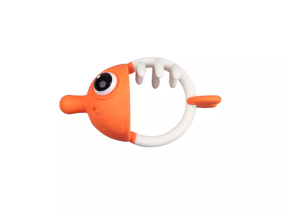 MOMBELLA CLOWNFISH BITELEKE - ORANGE, 5060666871425, 1000100251, Inneleker, For de minste, MOMBELLA, 104021, Pop Fidget Teether Toy. Fra 3 mnd.