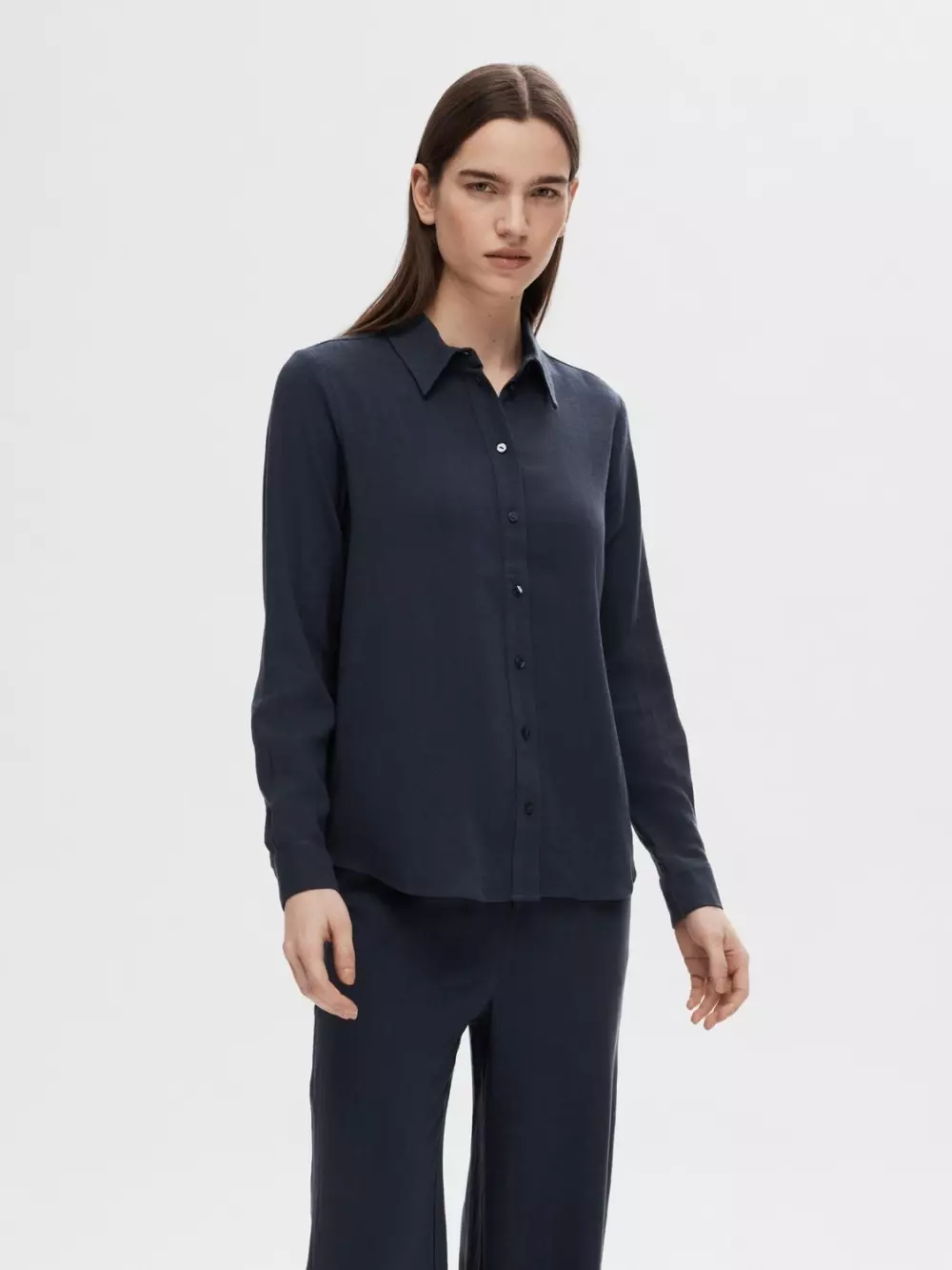 VIVA LS SHIRT Dark Sapphire