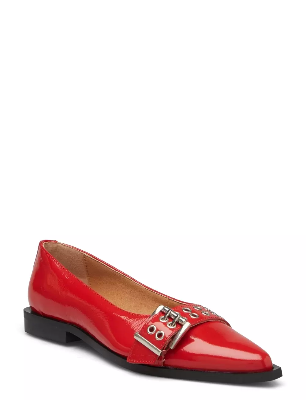 BIAVICTORIA Buckle Ballet Flat Nappalak Red Nappalak