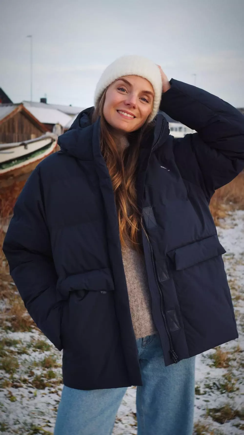 BESSEGGEN DOWN JACKET NAVY